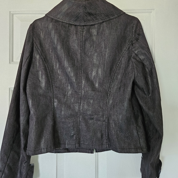 TRIBAL Black Denim Stretch Jacket - Picture 6 of 10
